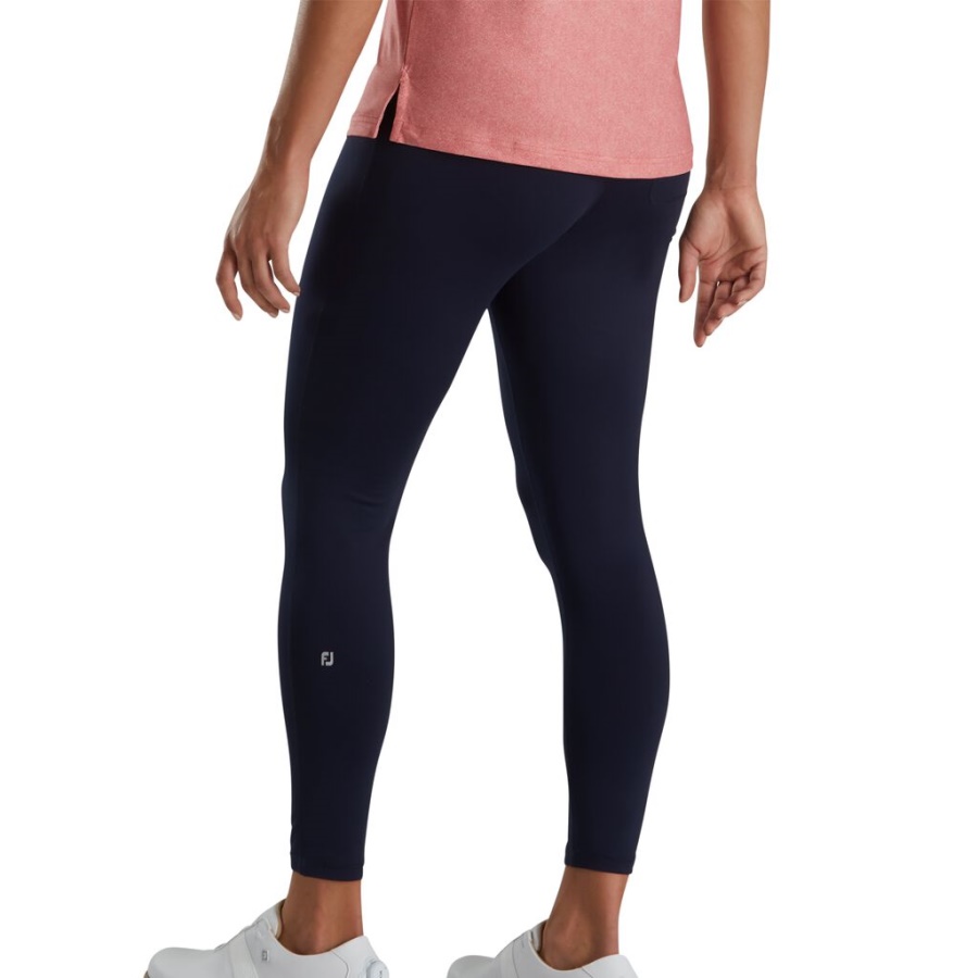 Footjoy Danmark Fleece Leggings Kvinder Marineblå