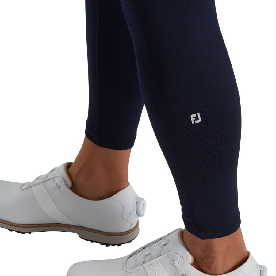 Footjoy Danmark Fleece Leggings Kvinder Marineblå