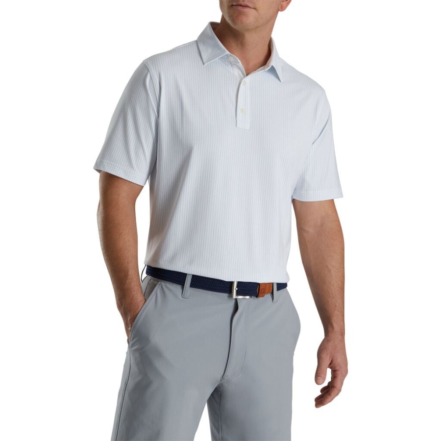 Hvid Footjoy Danmark Zigzag Print Lisle Self Krave