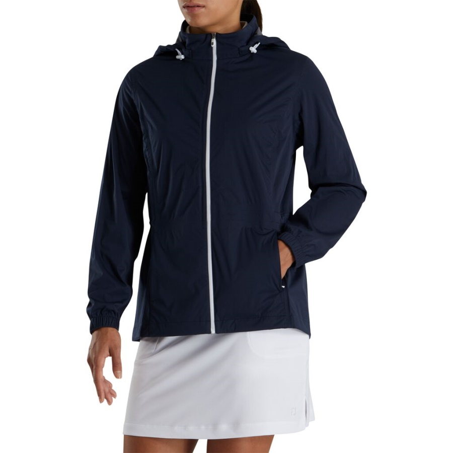 Footjoy Danmark Navy Hydrostrik Regnjakke Dame