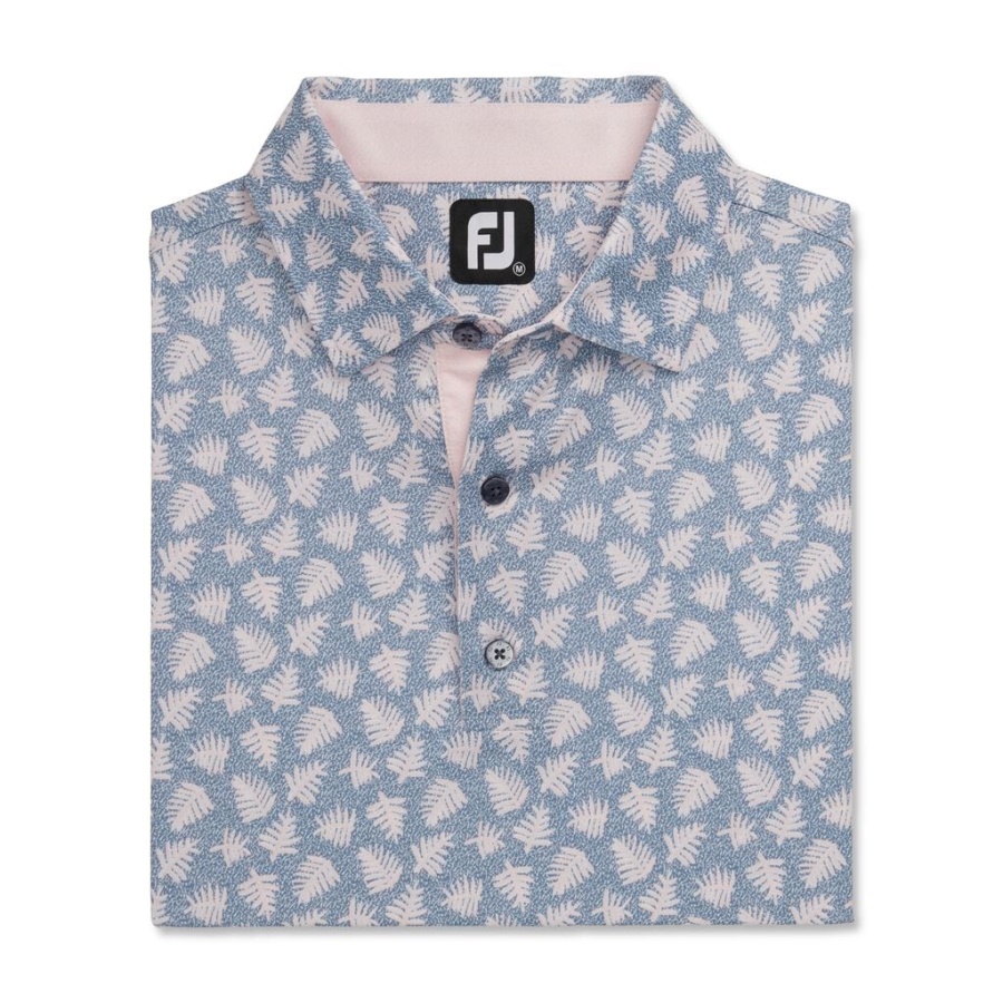 Pink Atletisk Pasform Shadow Palm Print Lisle Self Collar Footjoy Danmark