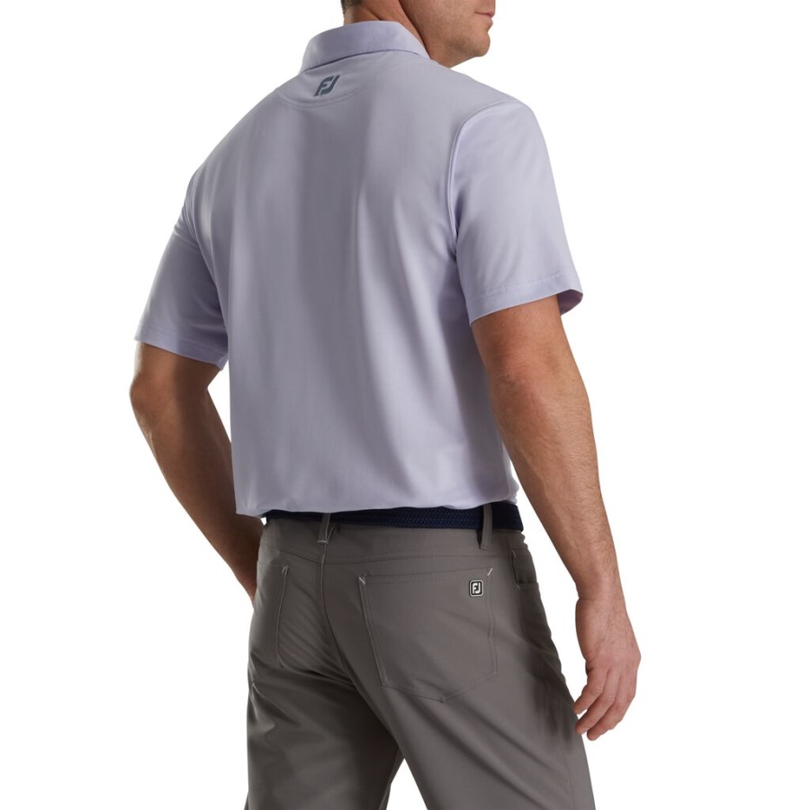 Footjoy Danmark Heather Stretch Pique Solid Self Krave Lilla