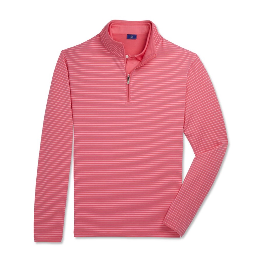 Hvid French Terry Quarter Zip Footjoy Danmark