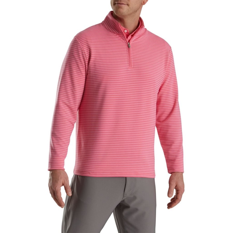 Hvid French Terry Quarter Zip Footjoy Danmark