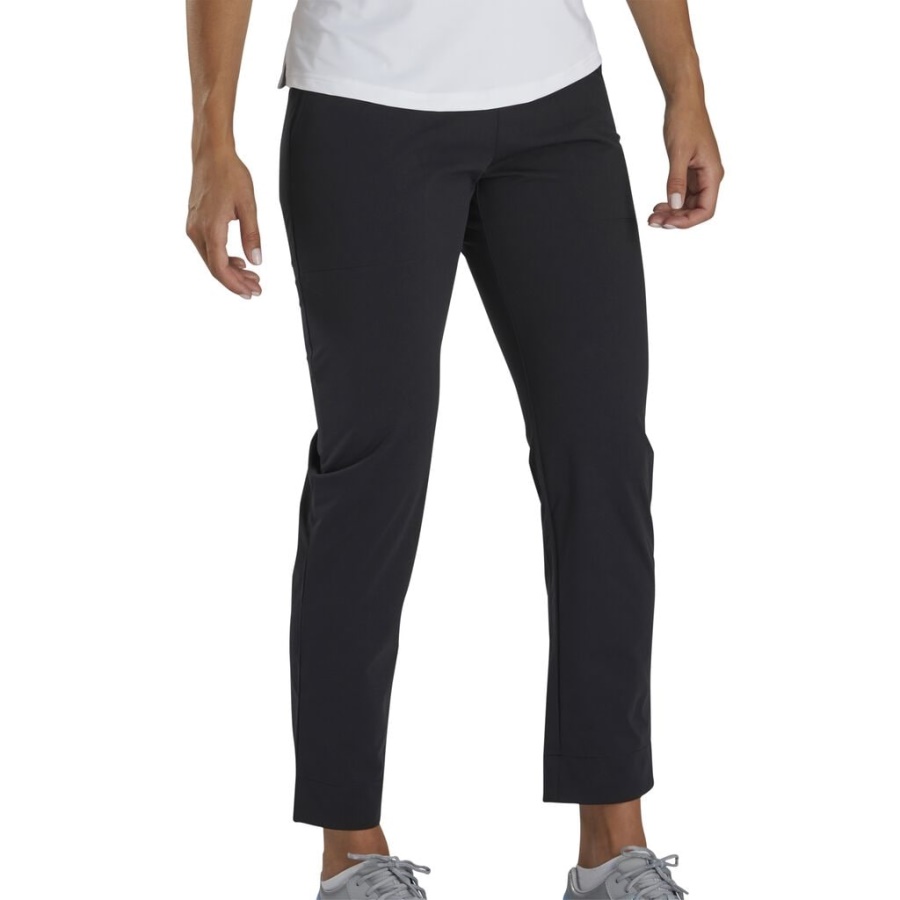 Sorte Højtaljede Crop Pant Kvinder Footjoy Danmark