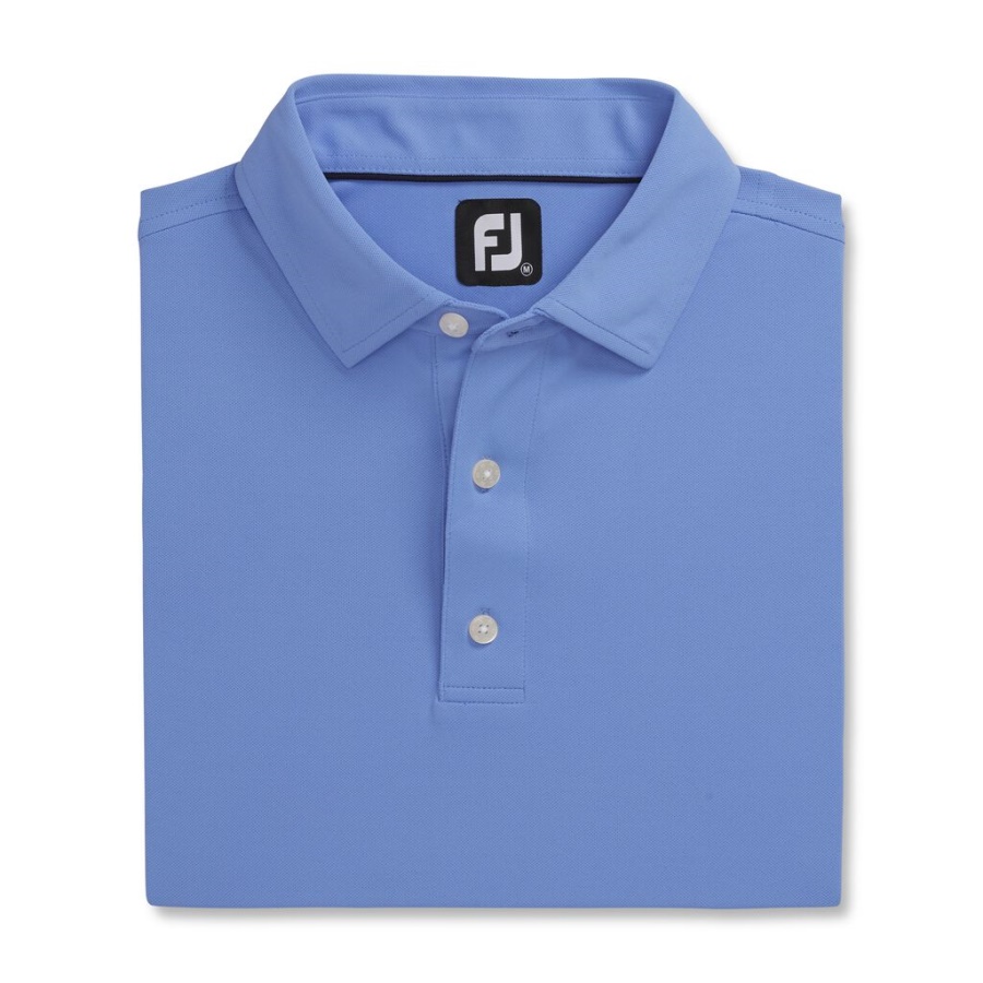 Footjoy Danmark Performance Stretch Pique Solid Self Krave Lagune