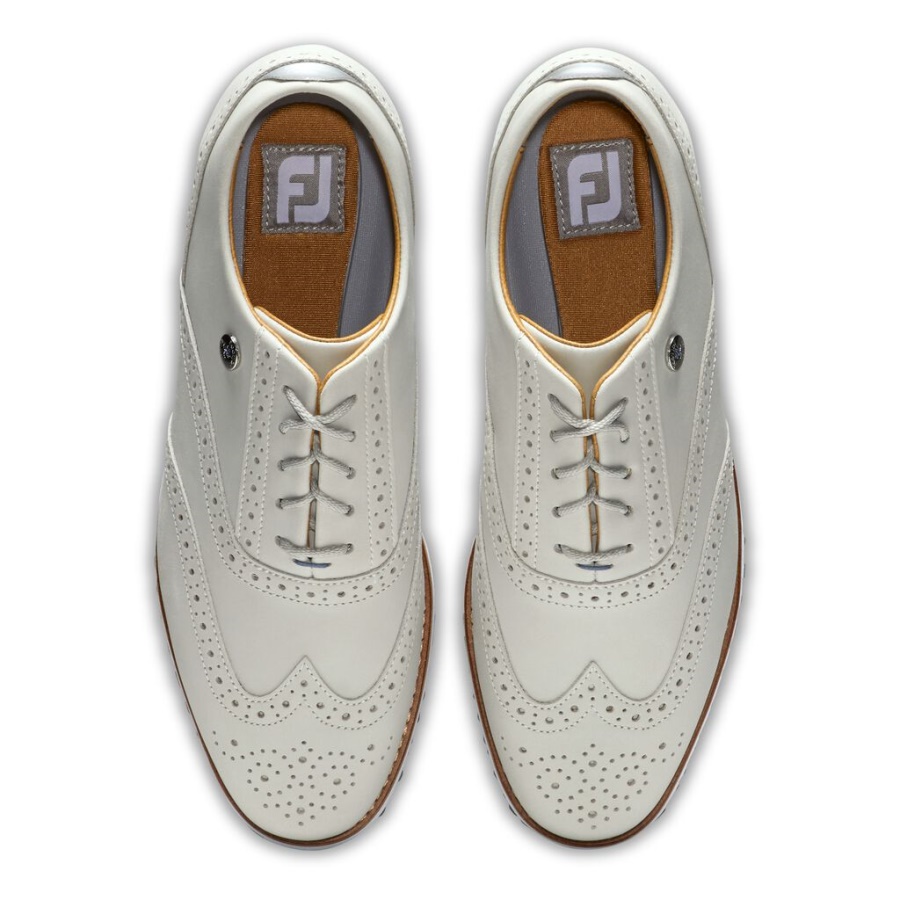 Hvid Footjoy Danmark Sport Retro Kvinder Forrige Sæson Stil