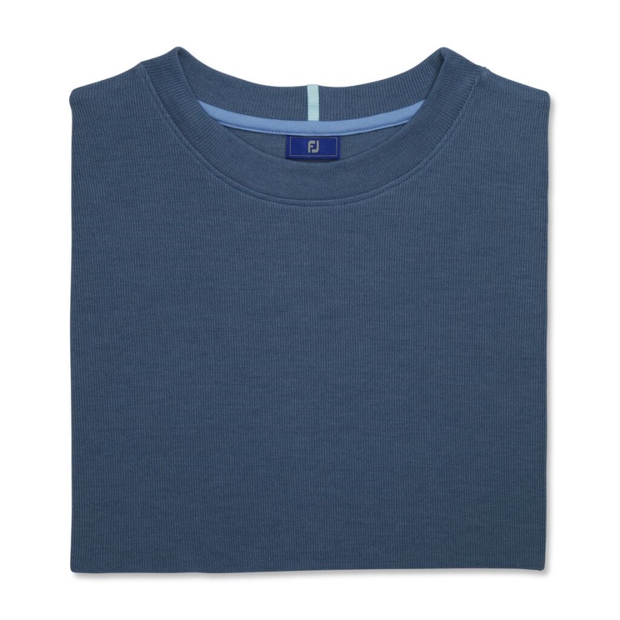 Crewneck Pullover Blå Footjoy Danmark