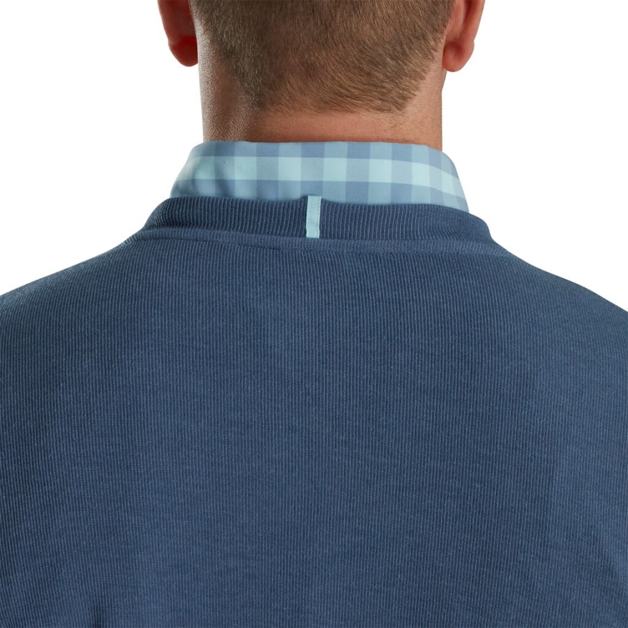 Crewneck Pullover Blå Footjoy Danmark