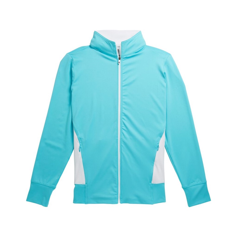 Footjoy Danmark Hvid Fuld Lynlås Panellomme Mellemlag Kvinder Forrige Sæson Stil