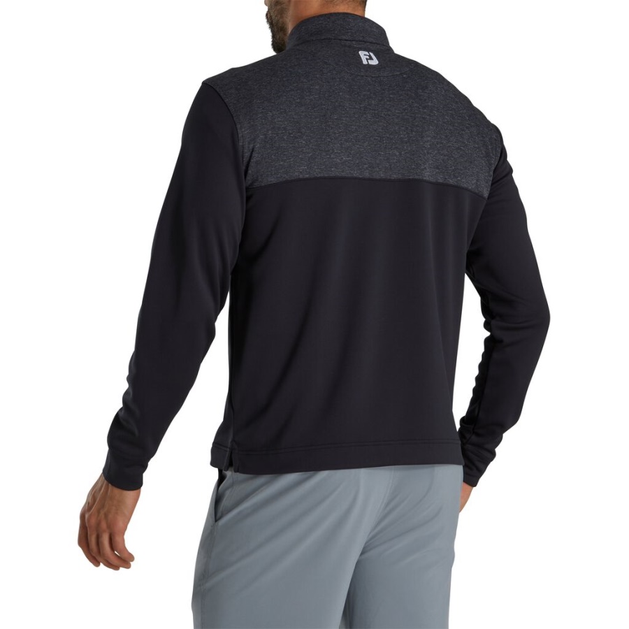 Footjoy Danmark Sort Lyng åg Halv Lynlås Mellemlag Fj Tour Krave