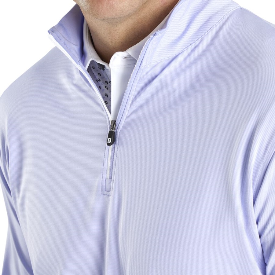 Hvid Letvægts Quarter Zip Footjoy Danmark