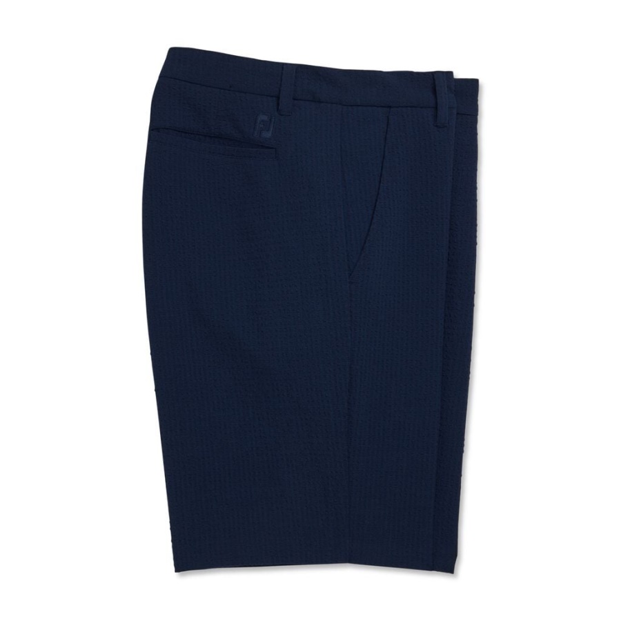 Seersucker Shorts 10 Inseam Navy Footjoy Danmark