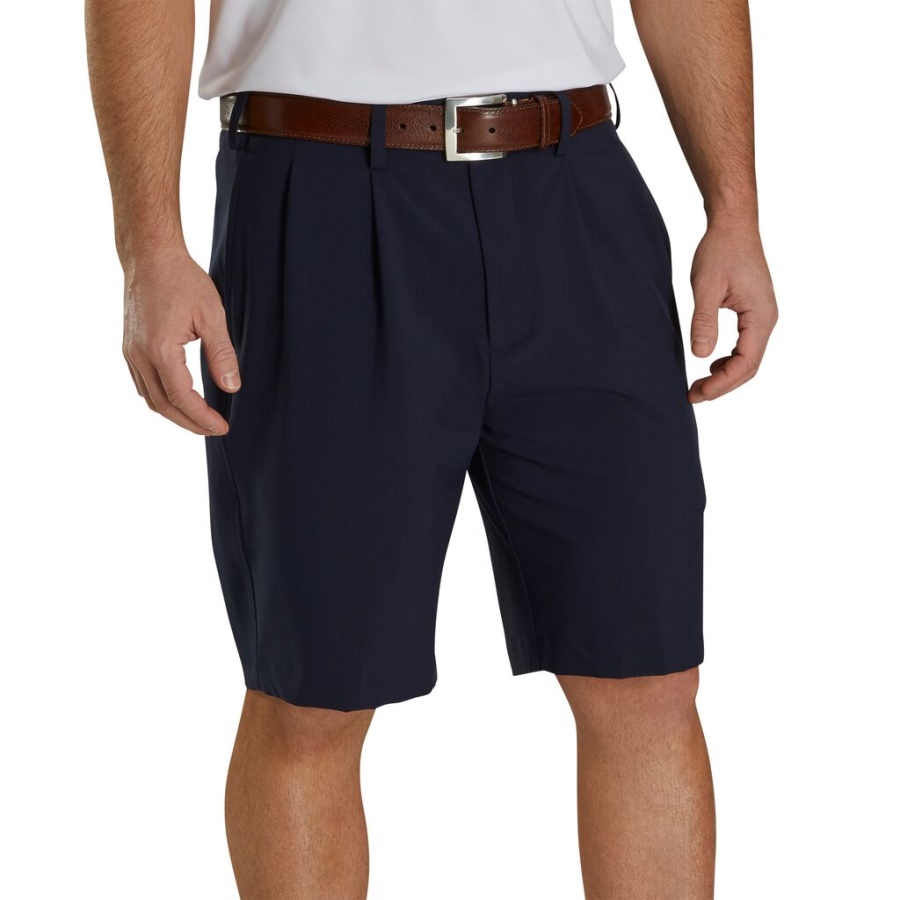 Marineblå Footjoy Danmark Plisserede Shorts 9,5 Indersøm
