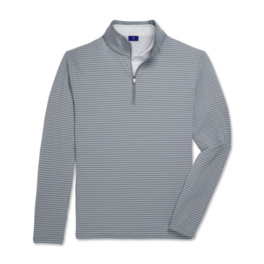French Terry Quarter Zip Footjoy Danmark Grå