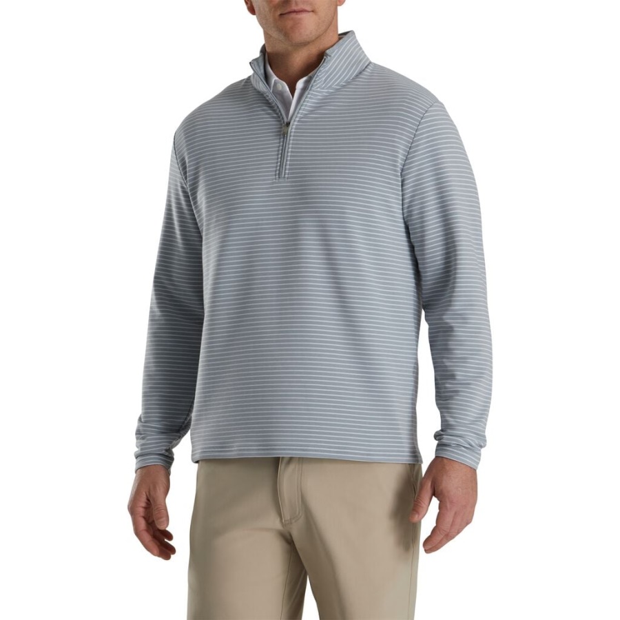 French Terry Quarter Zip Footjoy Danmark Grå