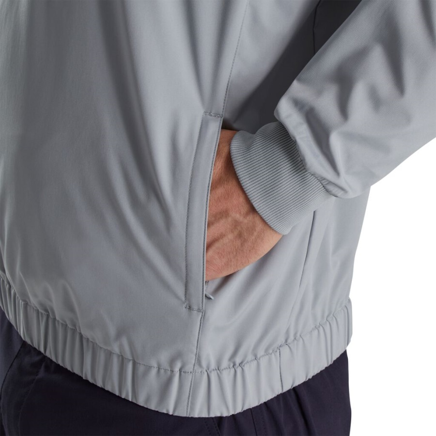 Footjoy Danmark Halv Lynlås Vindshirt Grå