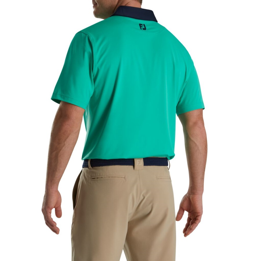 Solid Spiralprint Trim Lisle Self Krave Grøn Footjoy Danmark