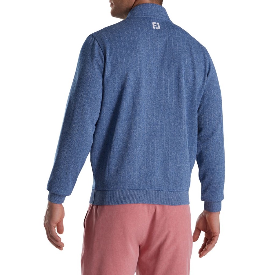 Footjoy Danmark Blue Drop Nål Halv Lynlås Rynket Talje