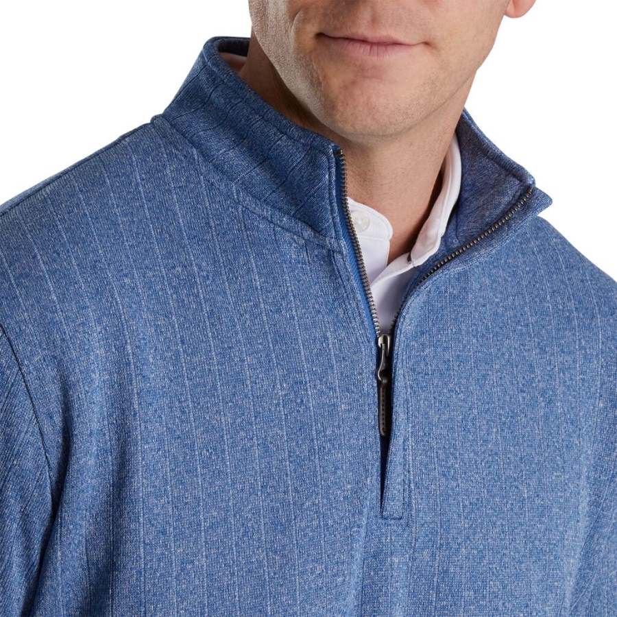 Footjoy Danmark Blue Drop Nål Halv Lynlås Rynket Talje