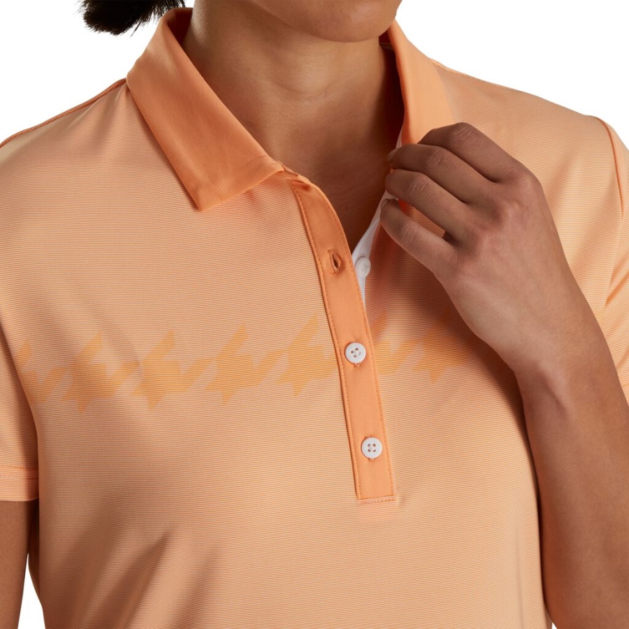 Melon Cap ærmer Houndstooth Print Kvinder Footjoy Danmark