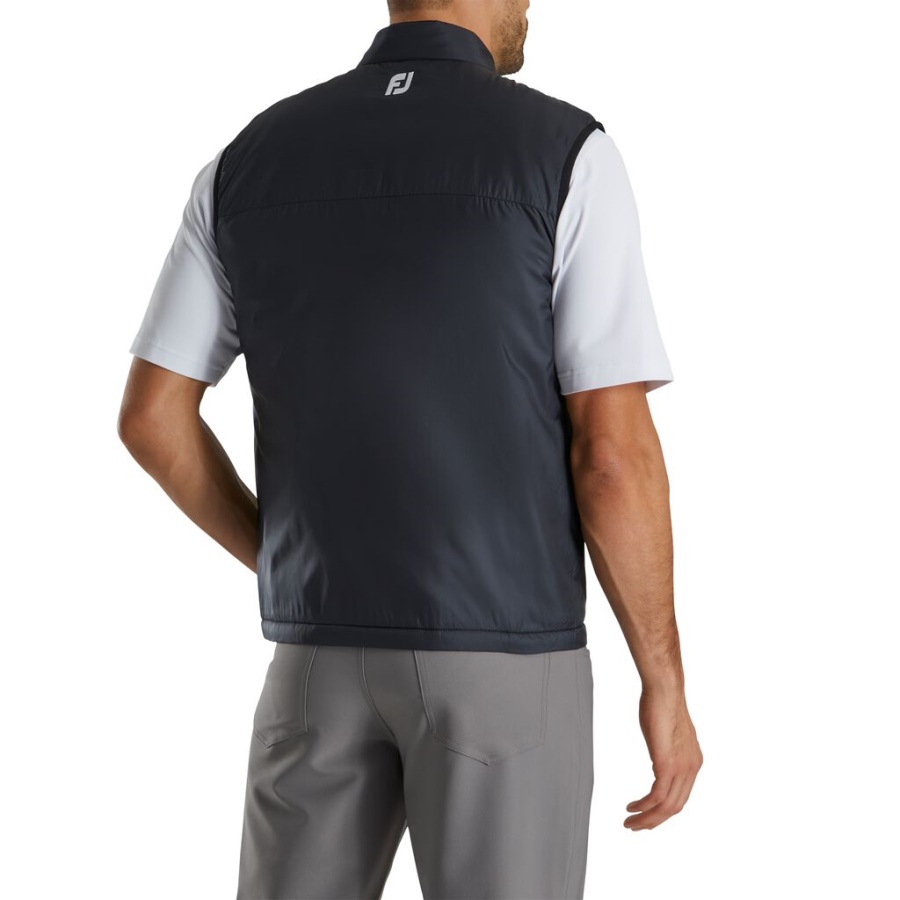 Fuld Lynlås Isoleret Vest Sort Footjoy Danmark