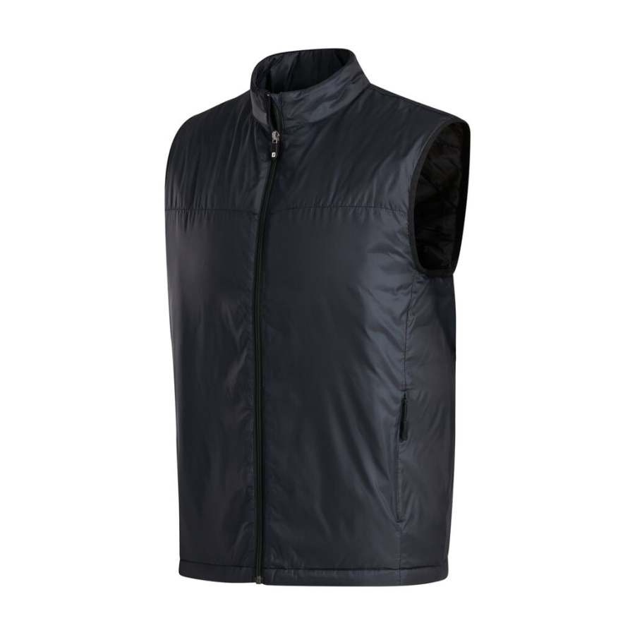 Fuld Lynlås Isoleret Vest Sort Footjoy Danmark