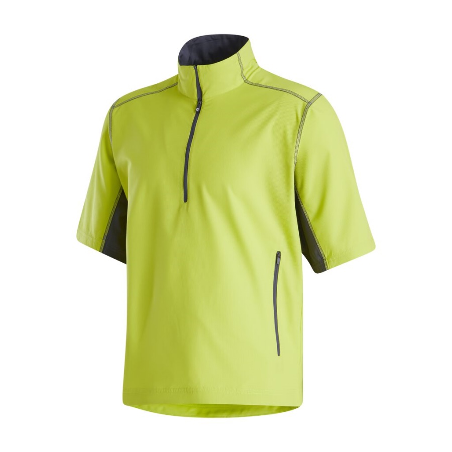 Footjoy Danmark Lime Kortærmet Sport Windshirt