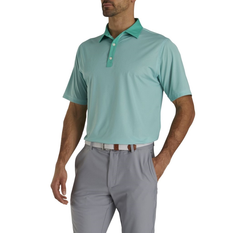Hvid Footjoy Danmark Stretch Lisle Mini Ternet Print