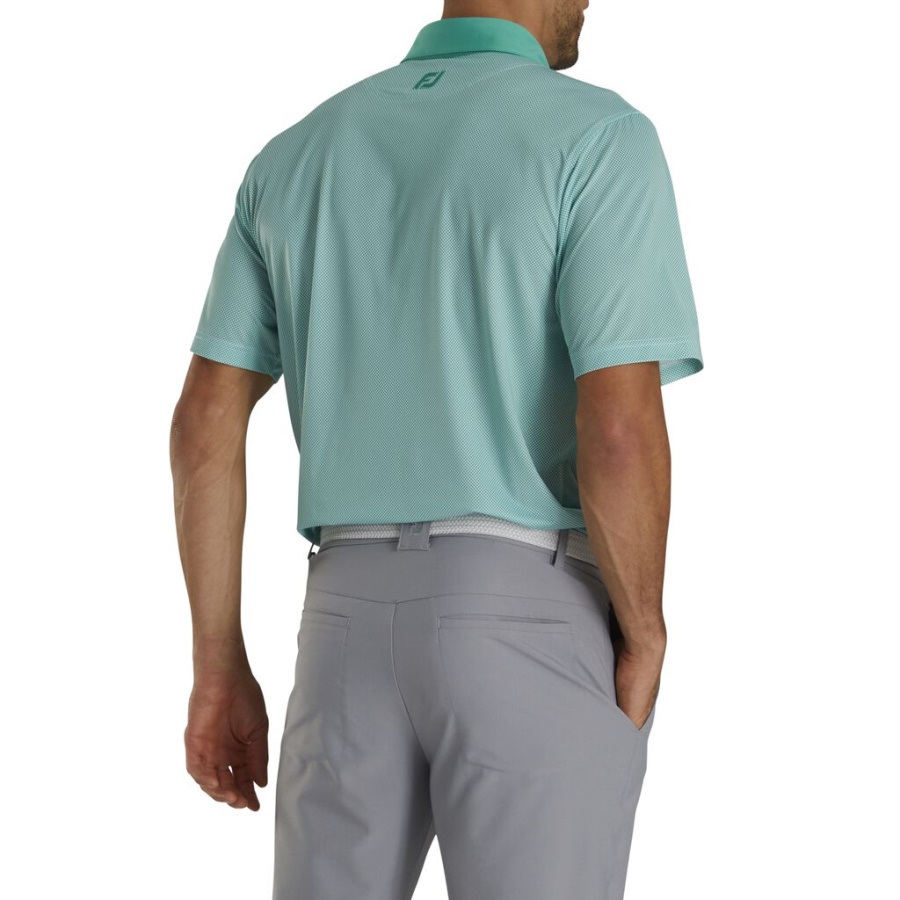 Hvid Footjoy Danmark Stretch Lisle Mini Ternet Print