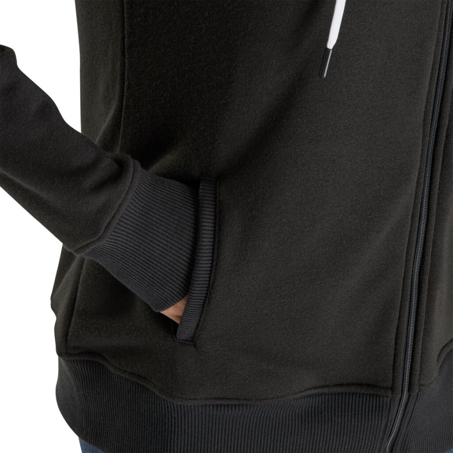 Footjoy Danmark Fuld Lynlås Hættetrøje Kvinder Forrige Sæson Stil Sort