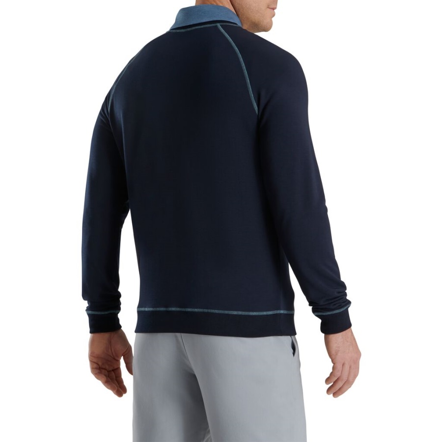 Marineblå French Terry Crewneck Footjoy Danmark