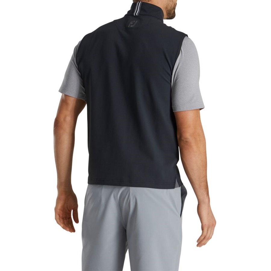 Footjoy Danmark Sort Stretch Jersey Tidligere Sæson Stil