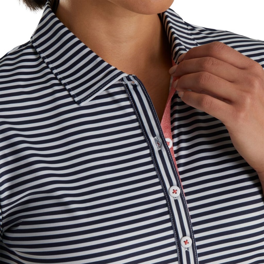 Stribe Fuld Kedelig Lisle Kvinder Creme Footjoy Danmark