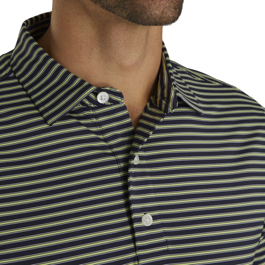 Marineblå Footjoy Danmark Stretch Lisle Nålestribe