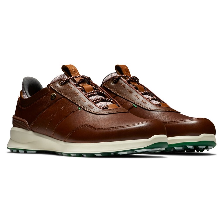 Footjoy Danmark Stratos Tidligere Sæson Stil Cognac