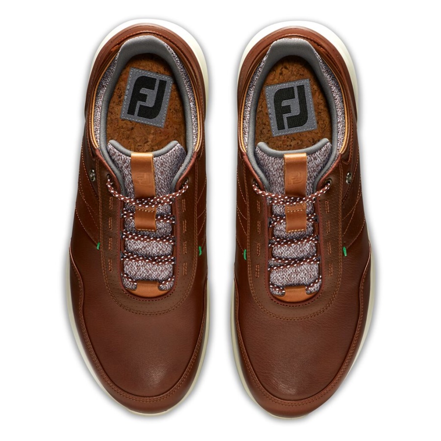 Footjoy Danmark Stratos Tidligere Sæson Stil Cognac