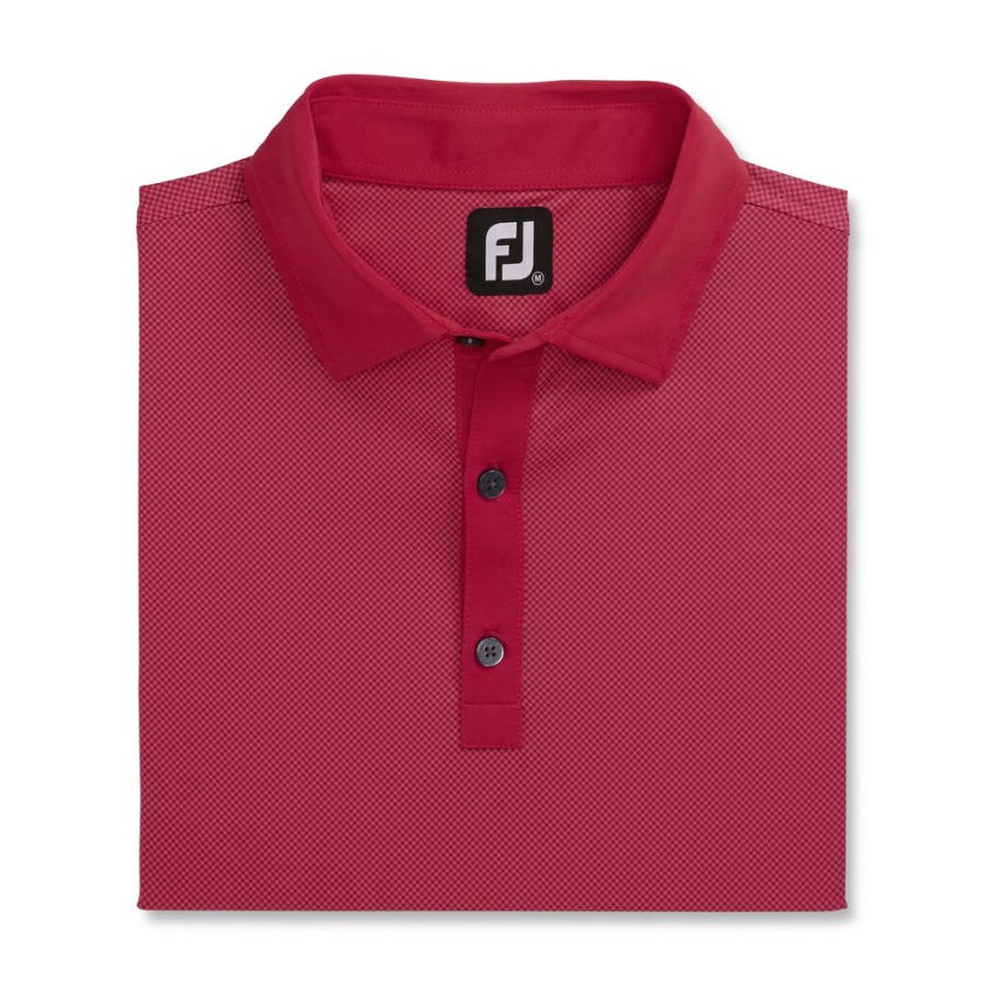 Footjoy Danmark Pink Stretch Lisle Mini Ternet Print
