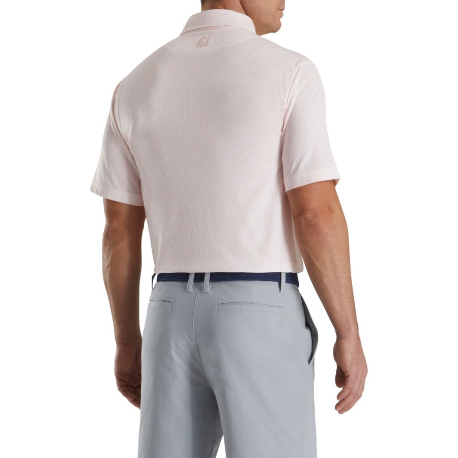 Footjoy Danmark Perlekæde Print Lisle Self Krave Pink