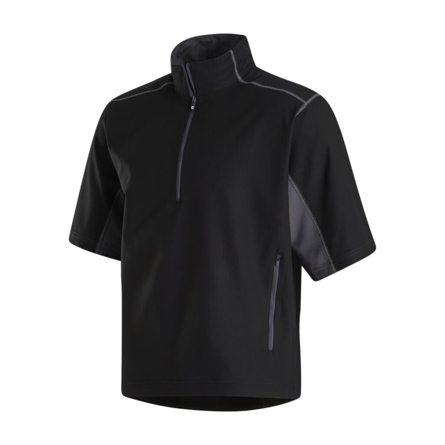 Kortærmet Sport Windshirt Footjoy Danmark Sort