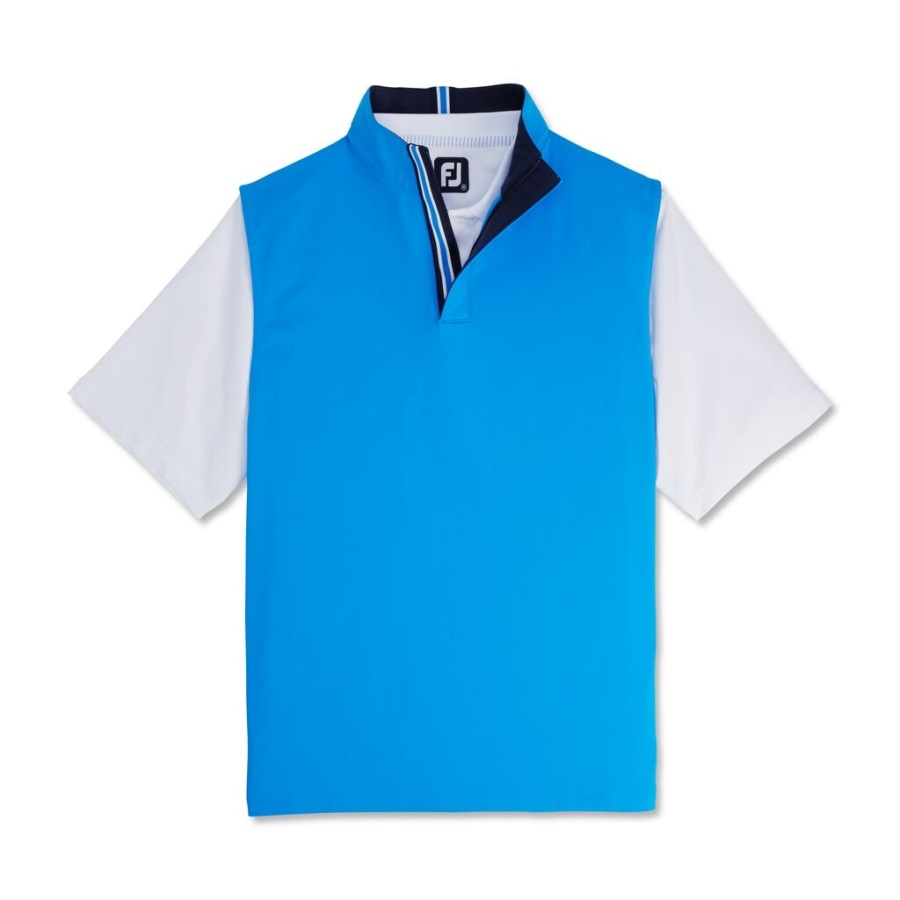Footjoy Danmark Stretch Jersey Forrige Sæson Stil Blå