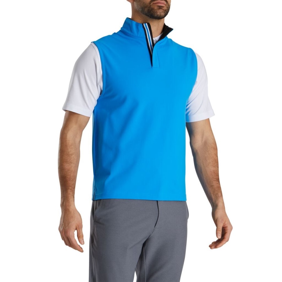 Footjoy Danmark Stretch Jersey Forrige Sæson Stil Blå