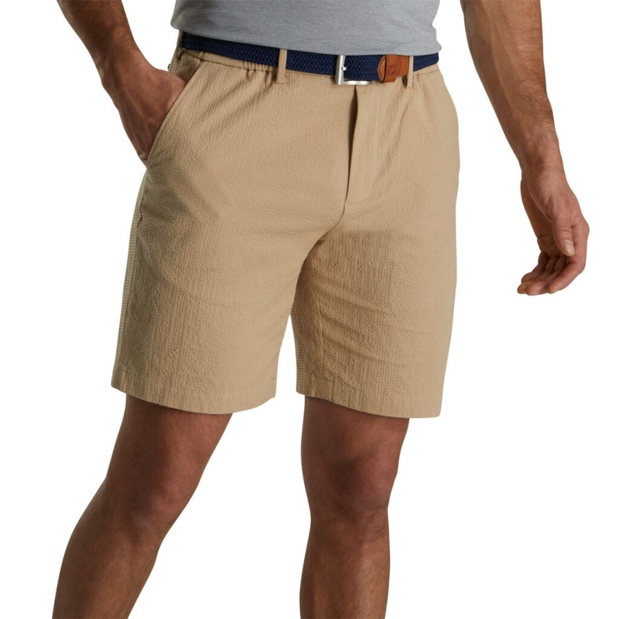 Seersucker Traveller Shorts Footjoy Danmark Cornstalk
