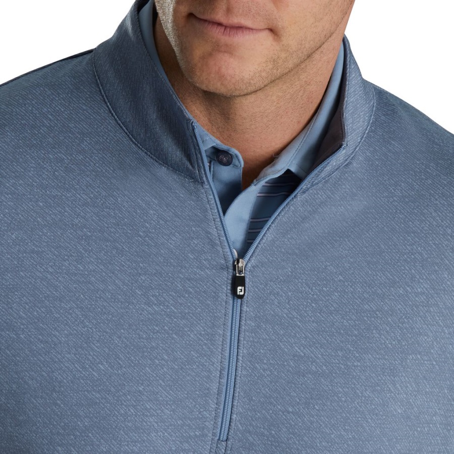 Footjoy Danmark Jacquard Tekstur Mellemlag Blå