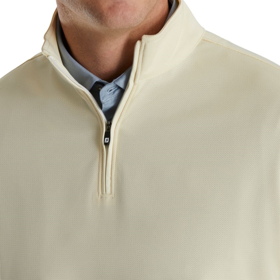 Limonade Letvægts Jacquard Quarter Zip Footjoy Danmark