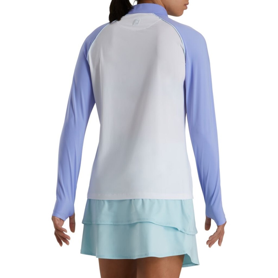 Langærmet Solbeskyttelse Kvinder Footjoy Danmark Hvid