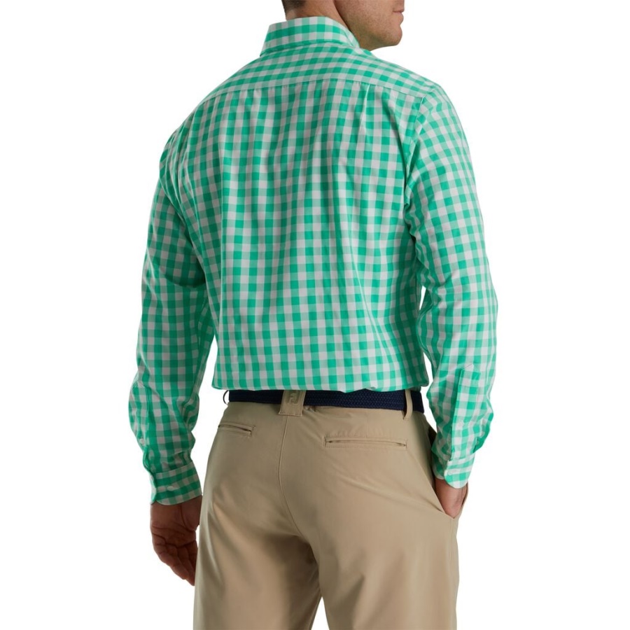 Green Footjoy Danmark Stretch Vævet Gingham