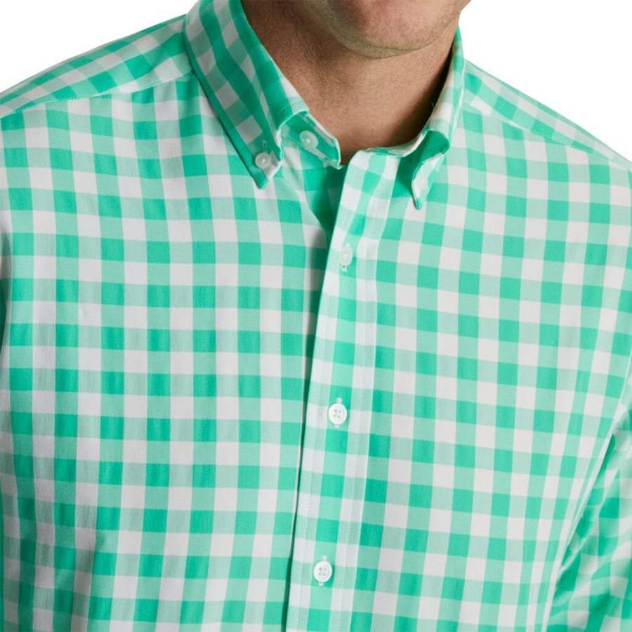 Green Footjoy Danmark Stretch Vævet Gingham