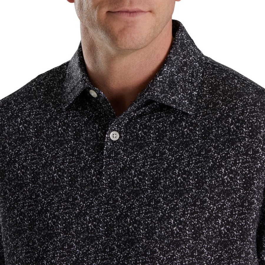 Maling Splatter Print Lisle Self Krave Footjoy Danmark Sort