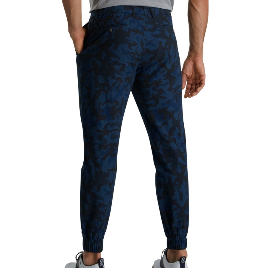 Navy Seersucker Camp Jogger Footjoy Danmark